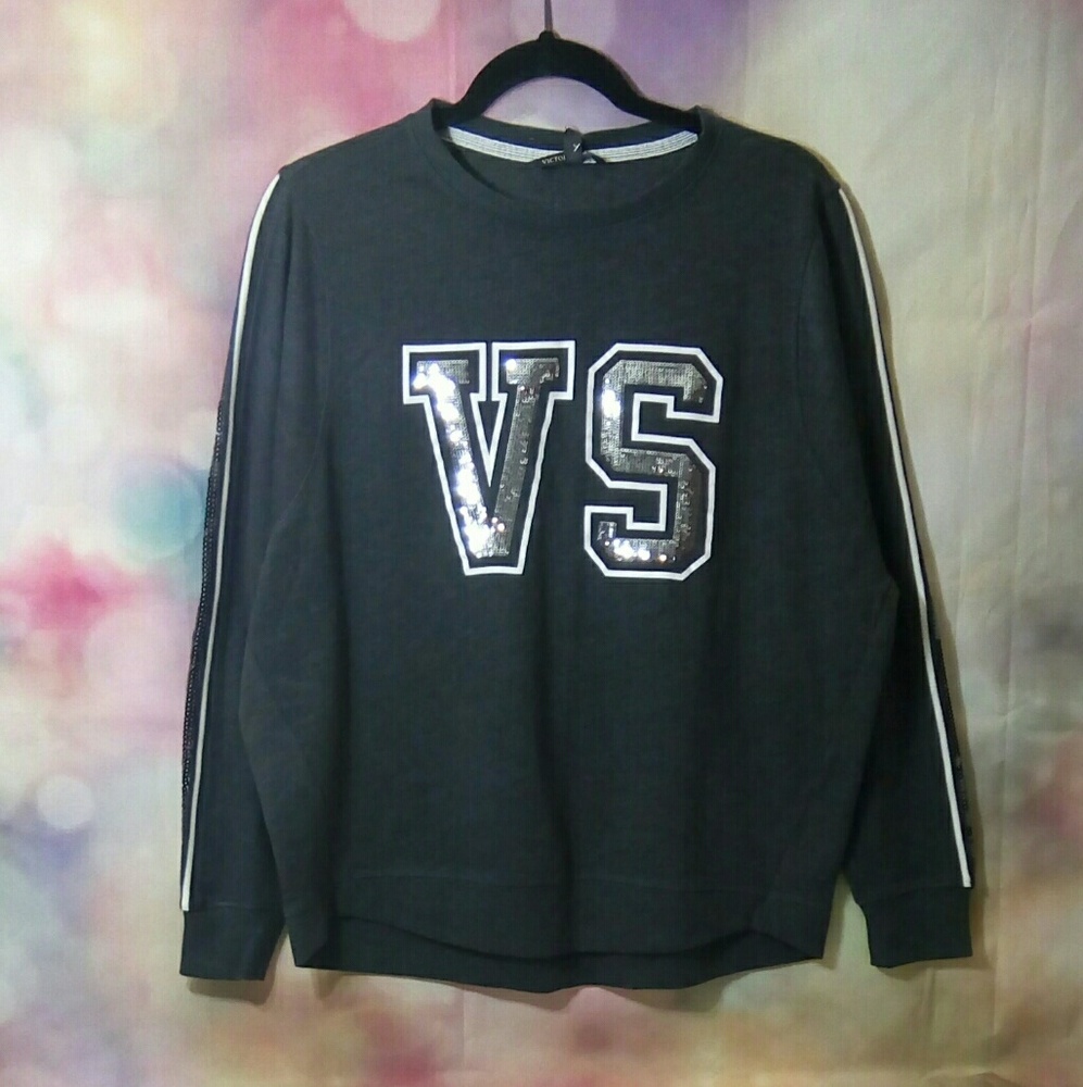 VS sweatshirt fashion show bling xs s